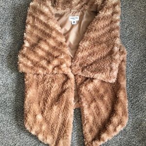 Faux fur vest